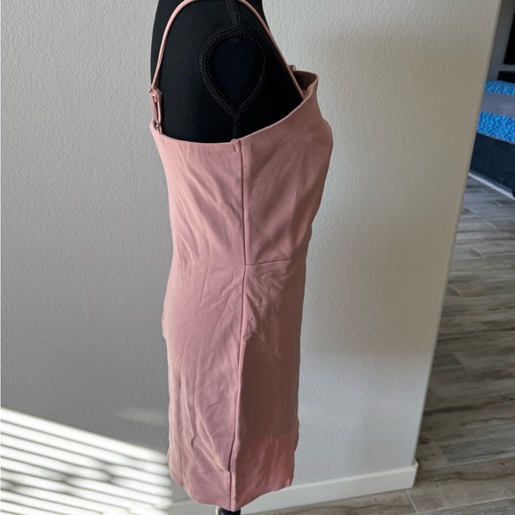 Lulus Drinks on Me Mauve Pink Sleeveless Pleated Bodycon Dress Size M - Picture 11 of 15